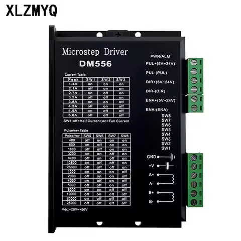 DM556 Digital Stepper Motor Drivers Electric Portable 2-Phase DM556 Strong Toughness 5.6A For Nema 2