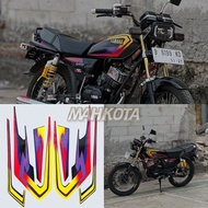 Motorcycle Striping Stickers List yamaha rx s rxs special 1997 97 special Black Yellow Quality