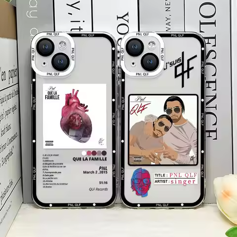 PNL QLF Rapper Singer Phone Case for IPhone 15 14 13 12 11 Pro Max Mini 8 7 15Plus SE2 X XS XR Coque