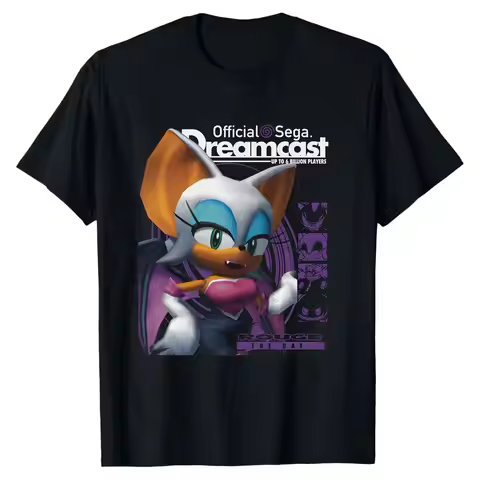 Rouge the Bat Sonic The Hedgehog Cute Gift t shirt for Anime lover 1220 Cartoon Graphic Tee Y2K clot