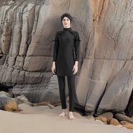 Baju Renang Women Muslimah Set Long Sleeve Plus Size Swimsuit With Hijab Muslimah Swimming Suit Woman Full Coverage