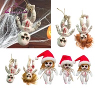 [deevoka] Haunted Doll Creepy Doll Scary Doll Animated Doll Durable PVC Construction Distinct Bloods
