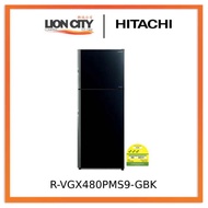 Hitachi RVGX480PMS9 - GBK / XRZ / XGR 2-Door Deluxe Glass Inverter Refrigerator