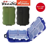 1pcs Fishing Lure Box Double Sided T ac kle Storage Trays10 Compartment Waterproof  Visible Fishing 