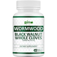 Wormwood Complex Black Walnut and Clove Supplement 60 Capsules,
