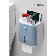 [Wholesale warehouse] Ecoco 2-compartment toilet paper holder with high-quality 2-layer wall sticker