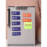 Crystal Date Epoxy Refrigerator Sticker Week Sticker Magnetic Magnetic Sticker Whiteboard Blackboard