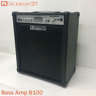 Records  BASS AMP แอมป์เบส รุ่น B100  100วัตต์ ลำโพง 15"พร้อมสายแจ็ค