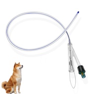 Dog Urinary Catheter – Dual-Lumen Catheter with Metal Guide Wire, Premium Silicone Urinary Catheter 