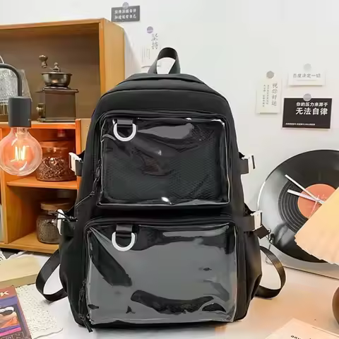 Backpack Japanese Style Transparent Ita Backpack For Woman Man School Bags College Student Laptop Ba