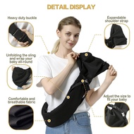 Baby Sling Carrier, Toddler Sling Toddler Carrier with Wide Shoulder Strap, Lightweight Baby Carrier
