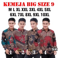 KEMEJA Bigsize Shirt 9 - Jumbo Long Sleeve Batik Shirt - Size. ML XL XXL 3XL 4XL 5XL 6XL 7XL 8XL 9XL