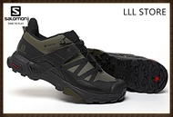 Salomonbex Ultra 4 Gtx รองเท้าเดินป่ากลางแจ้งสำหรับผู้ชายรองเท้าวิ่งเดินป่าสีดำสีเขียวสดใสรองเท้าผ้าใบกีฬาข้ามประเทศขนาด40-46