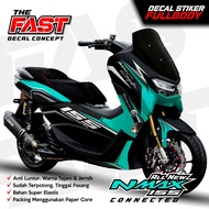 BISA COD Decal Sticker Yamaha Nmax 155 New Fullbody Racing Decal stiker nmax new stiker nmax full body design Maxi Signature Variasi Decal Nmax 155 New Connected Full Body Stiker Sticker Motor Yamaha Modif Variasi Aksesoris Dekal Nmax Maxi Signature HItam