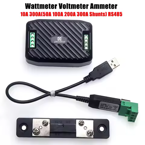003/017 DC0-300V 10A/300A Voltmeter Ammeter RS485 Modbus Voltage Current Power Energy Meter Electric