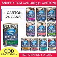 [1 CARTON] 400g Snappy Tom Wet Food Cat Wet Food Makanan Kucing Murah Basah Tin 1 Box Cat Can Food