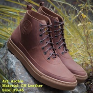 SEPATU BOOTS KULIT ASLI WIMAN ARCHIE ORIGINAL LIKE EXODOS