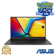 【全面升級特仕版】ASUS Vivobook 15 OLED X1505VA 15.6吋筆電 (3K OLED 120Hz/Intel i5-13500H/8G+16G DDR4/1T PCIE SSD/WIN 11)搖滾黑