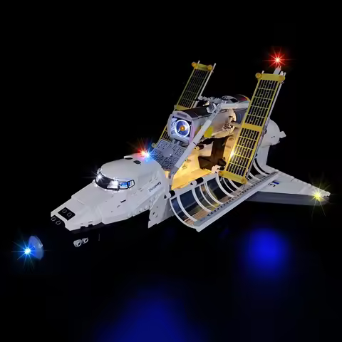 BRIXSPARK DIY LED Lights Kit Compatible with Lego 10283 Space Shuttle Discovery MOC Building Blocks,