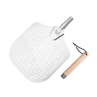 GUHEHARD Aluminium Alloy Pizza Paddle Detachable Extended Wooden Handle Pizza Peel Multifunctional P