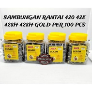 CHAIN CONNECTION 420 428 428H 428H GOLD PER 100 PCS CHAIN LOCK