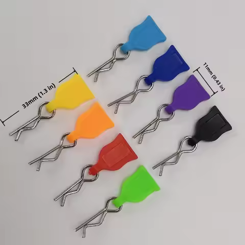 6pcs 1/10 1/12 1/14 1/16 1/18 Scale RC Car Parts Body Shell Clips R-type Buckles Model Hobby