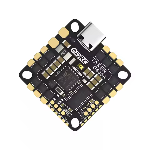 GEPRC TAKER G4 35A AIO Flight Controller, 2-4S, 35A ESC, 7.7g, Type-C, 25.5/26.5mm Mount