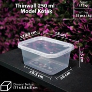 ready Thinwall Mini - Kotak / Persegi DM - 250 ml murah