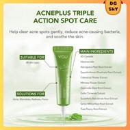 Y.O.U AcnePlus Spot Care X with 4D Centella Pionin Rapid Acne Treatment Relieve Breakouts Soothe Ski