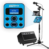 Singtrix Party Bundle on SharkTank &amp; Kardashians, Karaoke Machine Transforms your Voice with 375+ Pro Vocal Effects, Voice Tuning, Microphone, Powerful Speaker, Mic Stand, YouTube Karaoke Songs