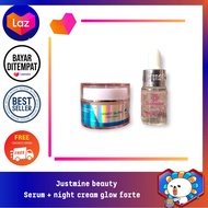 SERUM + NIGHT CREAM FORTE/KLINIK justmine beauty skincare