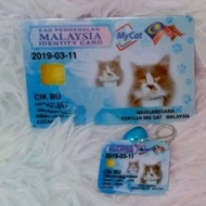 SET IC and TAG KUCING COMEL CUSTOM MADE / CAT IC