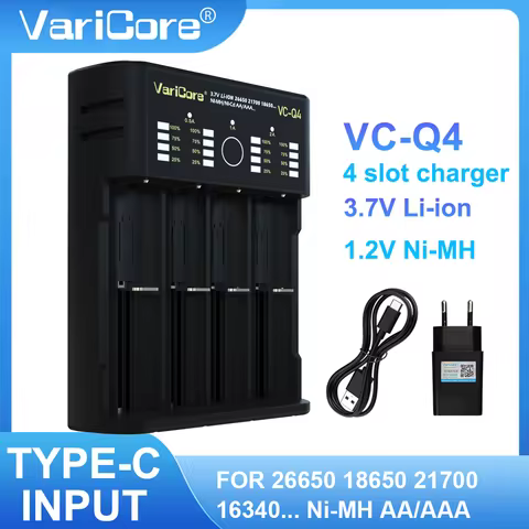 VariCore VC-Q4 VC-ALL4 VC-N4 VC-TC2 VC-N8 3.7V 1.2V Multifunction 18650 26650 21700 17355 18350 1450