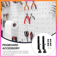 [Kloware2] 2x Pegboard Desk Mount for 1- 5cm Tabletop Pegboard Accessories Clamp Stand