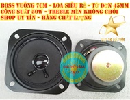 GIÁ 2 LOA TRÉP BOSS VUÔNG 7CM + KÈM 2 TỤ 15MF 250V ĐỎ
