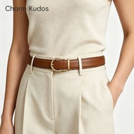 CK Belt Women's 2026 New Style Cowhide Belt All-Match Ladies Pants Belt Automatic Buckle Jeans Decor