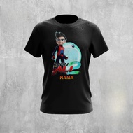 EJEN ALI THE MOVIE 2 WITH IRIS AND GADJET DESIGN 5 CAN ADD ON NAME Cotton TSHIRT ROUND NECK FOR ALL
