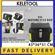 Motorcycle Trunk Rear Top Box Security Lock Storage Helmet Motorcycle Tail Case Aluminum Box Waterpr