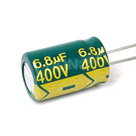 10PCS 400V6.8uf 8X12mm Aluminum Electrolytic Capacitor 6.8uf400v 400v 6.8uf 400V 6.8mf 400vdc 6.8MFD
