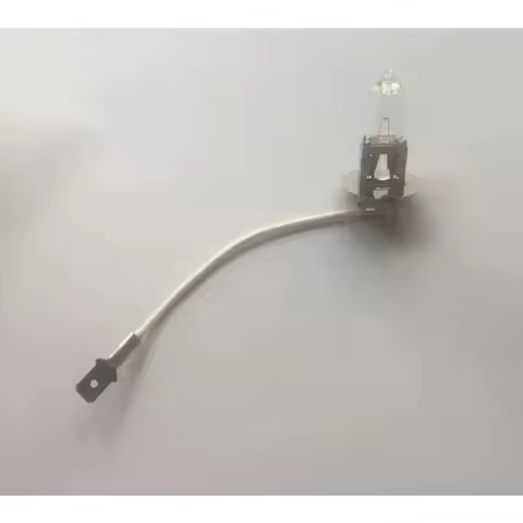 H3 6V 55W Halogen Bulb, 8cm Car Fog Lamp with Wire, for Flashlight
