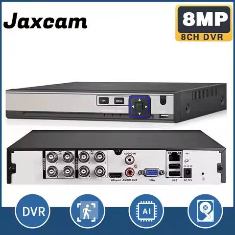 4K 8MP DVR 4/8/16 Channel Recorder AHD CVI TVI CVI CVB IP Digital Video DVR Home Security Protection
