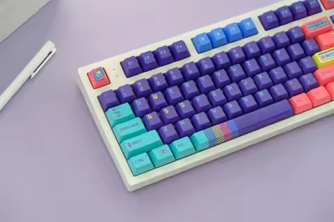 GMK Back to game Keycap Set 129 Keys PBT Keycaps Cherry Profile DYE-SUB Personalized GMK Keycaps For
