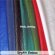 Topo Embossed Jersey Fabric Dryfit Emboss Topo Emboss Straw Emboss Curly Emboss Mixed Chess Pattern 
