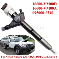 16600-VM00D 16600-VM00A New Diesel Fuel Injector Nozzle 095000-6240 For Nissan Navara D22 YD25 2.5L 