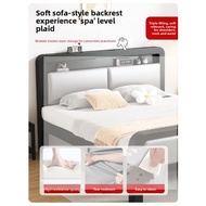 LZC Wrought Iron Bed Double Bed Iron Bed 180CM Iron Frame Bed Home Bedroom Single Bed Reinforced Thi