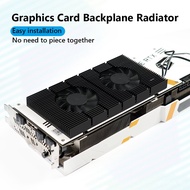GPU Backplate Radiator Kit Graics  Backplane Memory Cooler Aluminum Panel   Dual PWM Fan VRAM Heatsink for RTX 3090 3080
