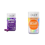 OLLY Ultra Strength Sleep Softgels with Melatonin, Magnesium & Botanicals Plus Beat The Bloat Capsul