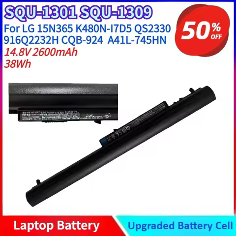 New 2600mAh 38Wh SQU-1301 SQU-1309 High-quality Laptop Battery for LG 15N365 K480N-I7D5 916Q2232H CQ