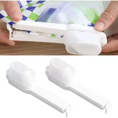 2PCS Food Preservation Sealing Bag Clamps Milk Powder Snack Clips Sealer Food Kitchen Package Clips 