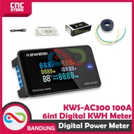 KWS-AC300 6in1 Digital Power Meter 100A/10A Close CT – KWh Meter, Watt AC Ampere MeterVOLT i